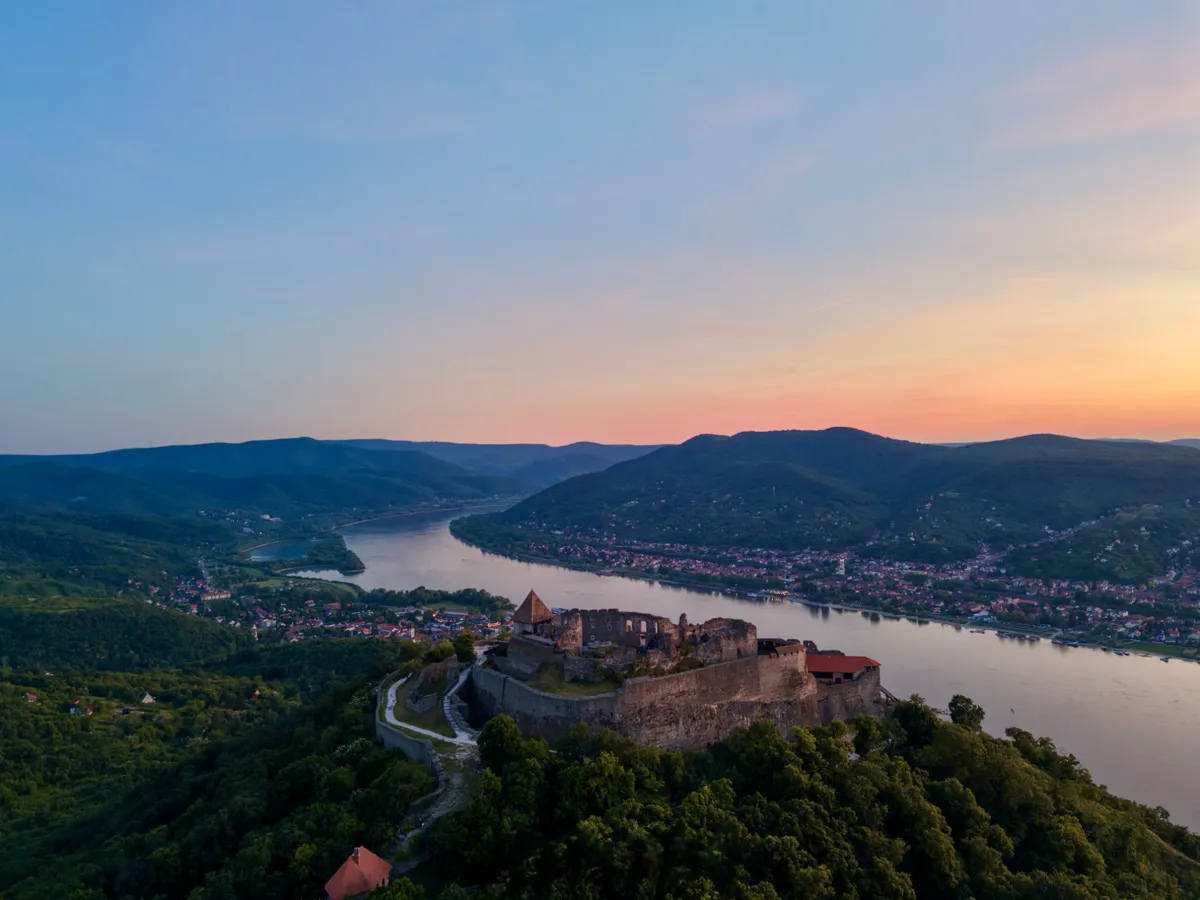 The Danube Bend seen from the hills